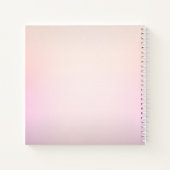 ソフト色のフェードグラデーション ノートブック (裏面)
