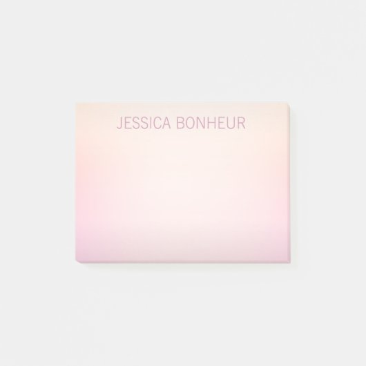 ソフト色のフェードグラデーション ポストイット (正面)