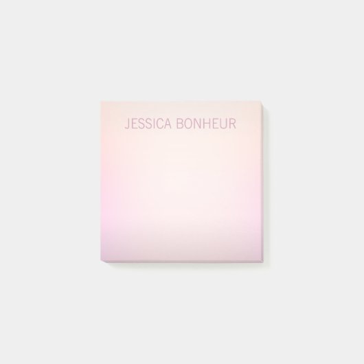 ソフト色のフェードグラデーション ポストイット (正面)