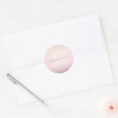 ソフト色のフェードグラデーション ラウンドシール (封筒)