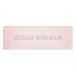 ソフト色のフェードグラデーション 名札