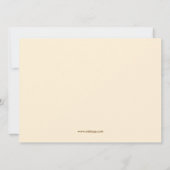 ソフト葉ガーデンベイビーシャワー招待状 招待状 (裏面)