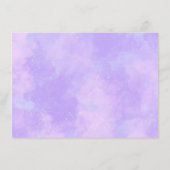 ソフト薄紫クラウドブライダルシャワーレシピ エンクロージャーカード (裏面)
