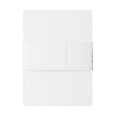 ソフト薄紫ワイルドフラワーバタフライ庭園の結婚式 招待状ベリーバンド (裏面例)