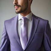 ソフト薄紫無地の – カラーネックタイ ネクタイ