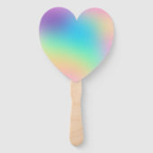 ソフト角柱式パステルグラディエントハートファン ハンドファン (裏面)