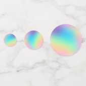 ソフト角柱式パステル勾配テーブル紙吹雪 コンフェッティ (正面)