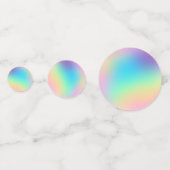 ソフト角柱式パステル勾配テーブル紙吹雪 コンフェッティ (裏面)