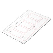 ソフト赤面エレガントの週シンプル間プランナー ノートパッド (アングル)