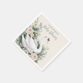 ソフト赤面スワンプリンセスベビーシャワー スタンダードカクテルナプキン (角)