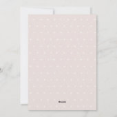 ソフト赤面バラピンク書道楽結婚した楽 シーズンカード (裏面)