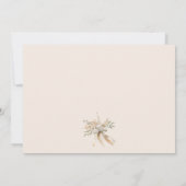 ソフト赤面バラフローラブライダルドレスブライダルシャワー ノートカード (裏面)