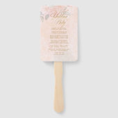 ソフト赤面バラ結婚の式プログラムID828 ハンドファン (裏面)