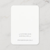 ソフト赤面バラ金ゴールドAgate大理石ヘアピンディスプレイ 名刺 (裏面)