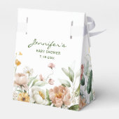 ソフト赤面ピンクウォーターカラー花模様テント フェイバーボックス (裏面サイド)