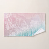 ソフト赤面ピンクターコイズ海ドリーム#1 #water バスタオルセット (ハンドタオル)