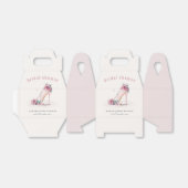 ソフト赤面ピンクハイヒールフローラブライダルシャワー フェイバーボックス (折り畳みなし)