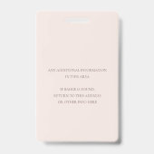 ソフト赤面ピンクローズフローラ頼MEボランティア バッジ (裏面)