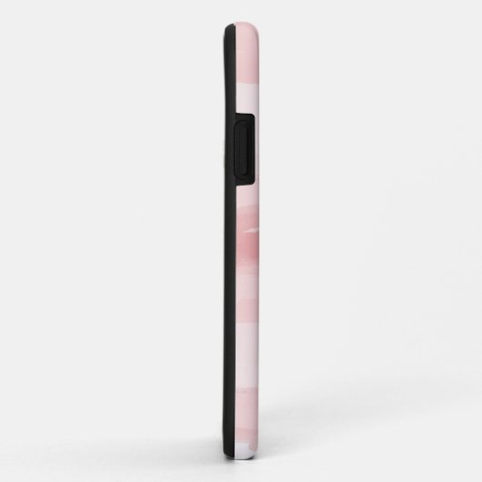 ソフト赤面ピンク水色モノグラムスクリプトノート Case-Mate iPhoneケース (裏面/右)