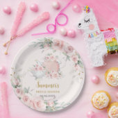 ソフト赤面フローラハイティーパーティーブライダルシャワー ペーパープレート (パーティー)