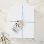 ソフト赤面フローラバンチ水結婚色感謝していの ギフトタグ (より糸付き)