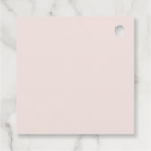 ソフト赤面フローラバンチ水結婚色感謝していの フェイバータグ (裏面)