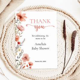 ソフト赤面フローラベビー開花 サンキューカード