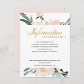 ソフト赤面フローラ水結婚色情報 エンクロージャーカード (正面/裏面)