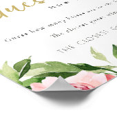 ソフト赤面フローラPeony推測するキス数 ポスター (角)