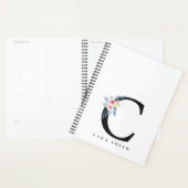 ソフト赤面ブルーフローラアルファベット名C プランナー手帳 (ディスプレー)