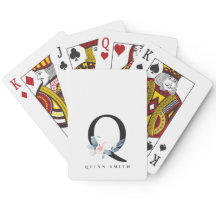 ソフト赤面ブルーフローラアルファベット名Q