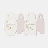 ソフト赤面メドウフローラリースブライダルシャワー フェイバーボックス (折り畳みなし)