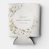 ソフト赤面メドウフローラリースブライダルシャワー 缶クーラー (正面)