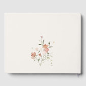 ソフト赤面メドーウォーター色フローラリース結婚ズ ゲストブック (裏面)