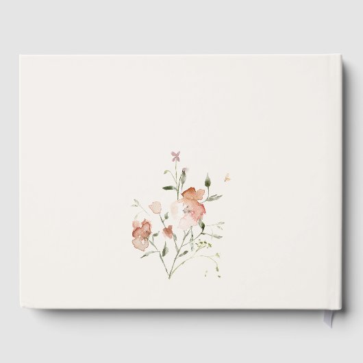 ソフト赤面メドーウォーター色フローラリース結婚ズ ゲストブック