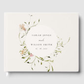 ソフト赤面メドーウォーター色フローラリース結婚ズ ゲストブック (正面)