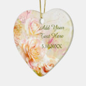 ソフト赤面水カラーバラフローラ セラミックオーナメント (左)