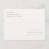 ソフト赤面牡丹フローラ水の色を保存する日付 案内ポストカード (裏面)