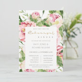 ソフト赤面牡丹フローラ水色リハーサルダイナー 招待状 (スタンド正面)