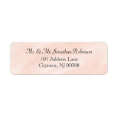 ソフト赤面結婚の水彩画 ラベル (正面)