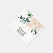 ソフト赤面金ゴールドフローラバンチ水結婚色 スタンダードカクテルナプキン (角)