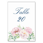 ソフト赤面&ピンクローゼエレガントウェディング披露宴 テーブルナンバー (裏面)