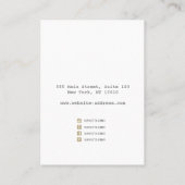 ソフト金ゴールドグラデーションネックレス表示 名刺 (裏面)