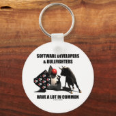 ソフト開発者ブルファイターが共通している キーホルダー (正面)