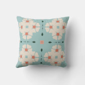 ソフト開花ジオメトリ投げクッション クッション (裏面)