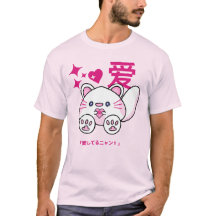 ソフト&かわいい – パステルピンク猫Tシャツ💕🐾
