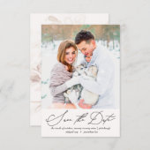 ソフト&エリーフローラピーチ赤面写真結婚ズ セーブザデート (正面/裏面)