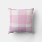 ソフト&エレガートパステルピンクプレイドパターン クッション (裏面)