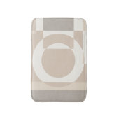 ソフト ジオメトリック ブロック - シンプルでスマート バスマット (正面縦)