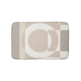 ソフト ジオメトリック ブロック - シンプルでスマート バスマット